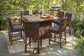 Paradise Trail Square Bar Table w/Fire Pit