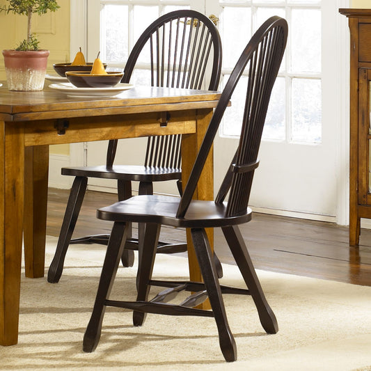 Treasures - Sheaf Back Side Chair - Black