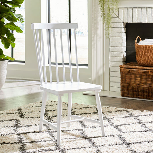 Capeside Cottage - Spindle Back Side Chair - White (RTA)