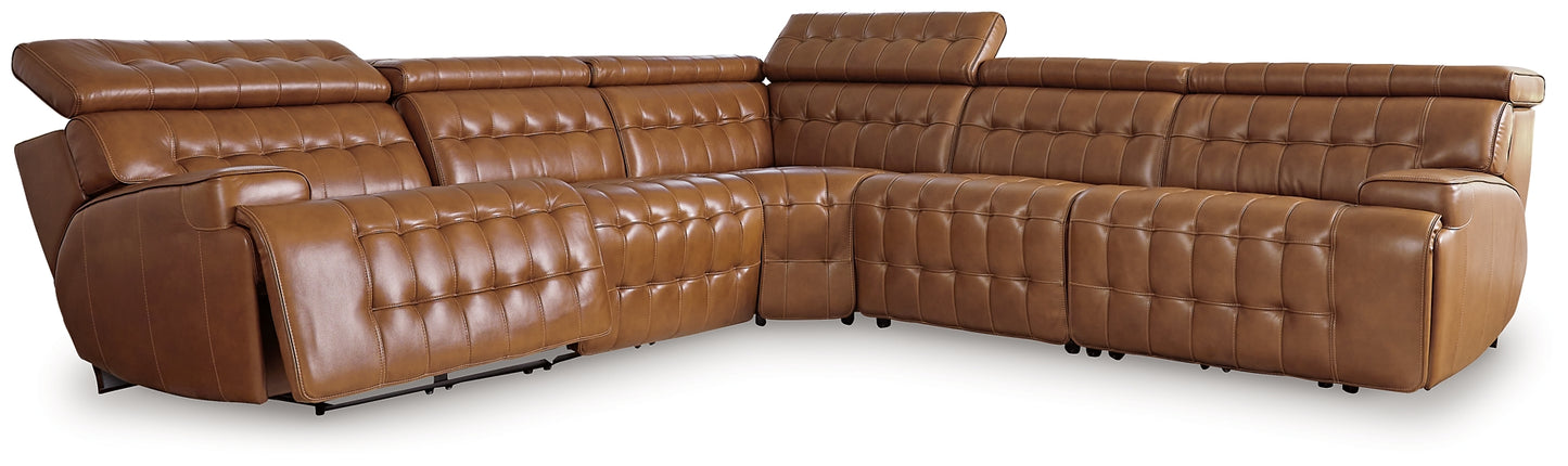 Temmpton 5-Piece Power Reclining Sectional