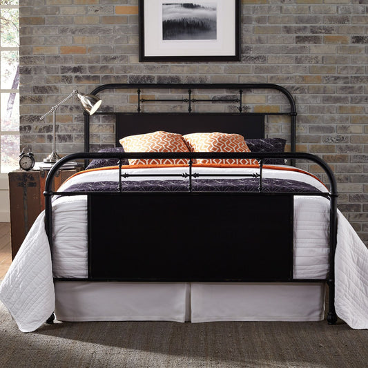 Vintage Series - King Metal Bed - Black