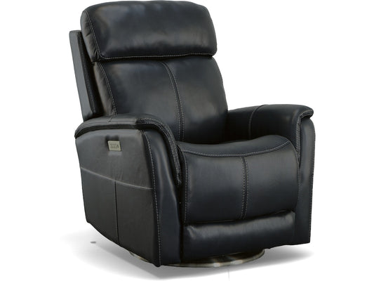 View Power Swivel Recliner with Power Headrest and Lumbar
