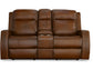 Mustang Power Reclining Loveseat with Console and Power Headrests
