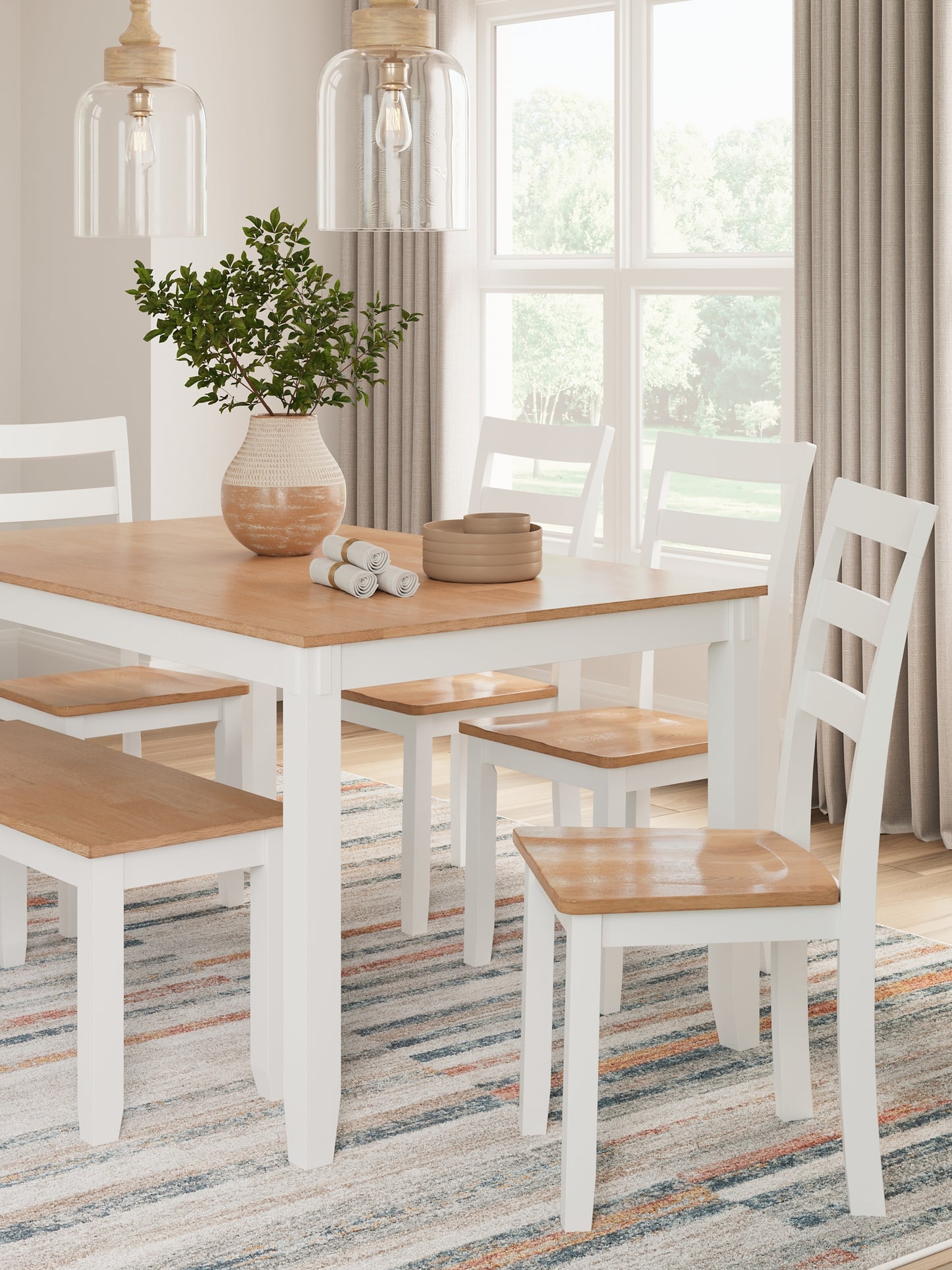 Gesthaven Dining Room Table Set (6/CN)