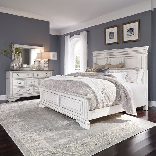 Abbey Park - Queen Panel Bed, Dresser & Mirror