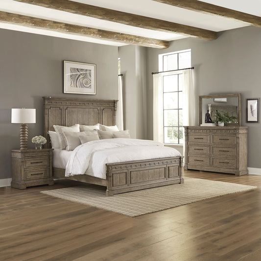 Town & Country - Queen Panel Bed, Dresser & Mirror, Night Stand