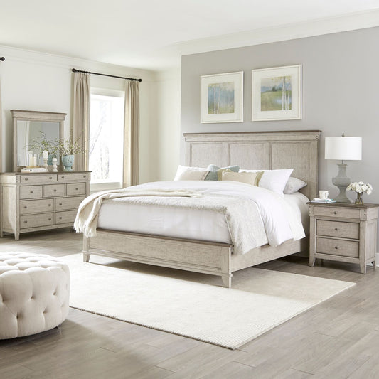 Ivy Hollow - Queen Panel Bed, Dresser & Mirror, Night Stand