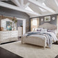 Farmhouse Reimagined - King Poster Bed, Dresser & Mirror, Chest