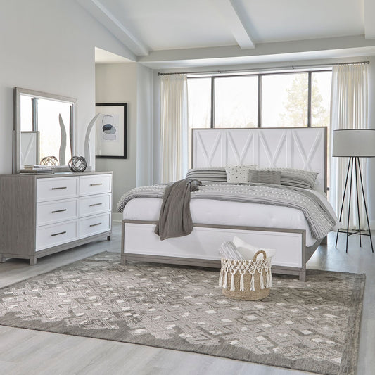 Palmetto Heights - Queen Panel Bed, Dresser & Mirror