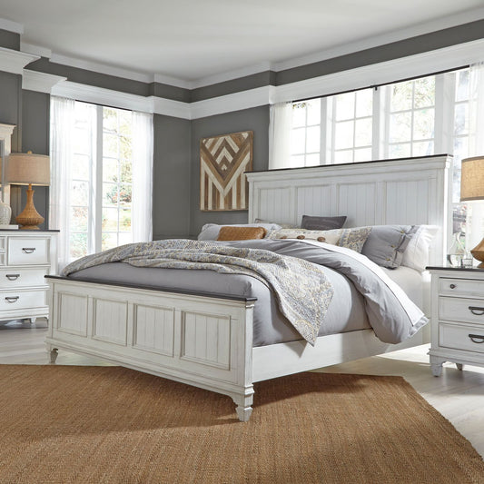 Allyson Park - Queen Panel Bed, Dresser & Mirror, Night Stand