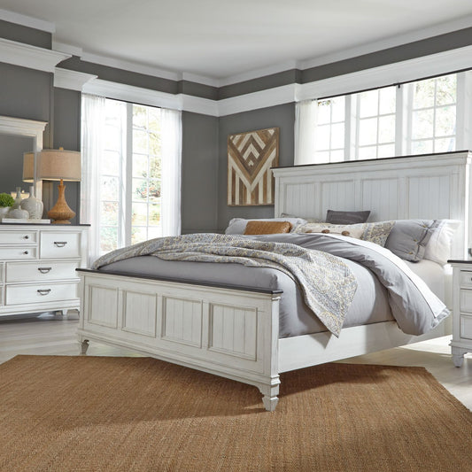 Allyson Park - King California Panel Bed, Dresser & Mirror