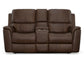 Henry Power Reclining Loveseat with Console and Power Headrests and Lumbar