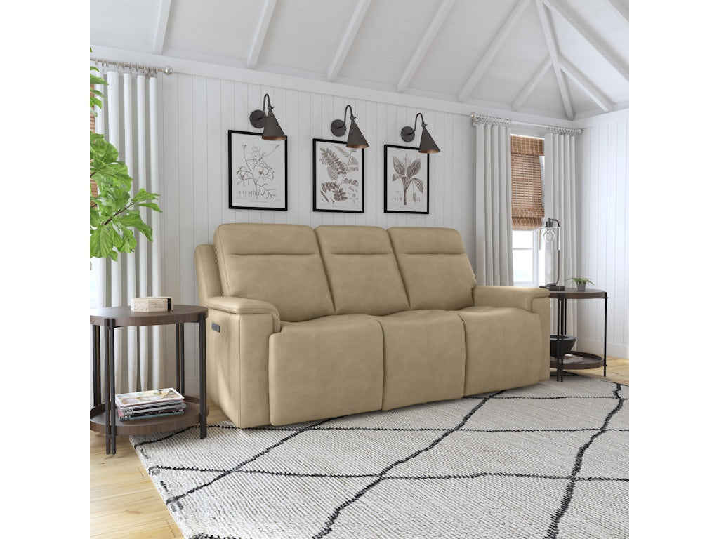 Odell Power Reclining Sofa with Power Headrests and Lumbar