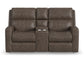 Score Power Reclining Loveseat with Console and Power Headrests and Lumbar