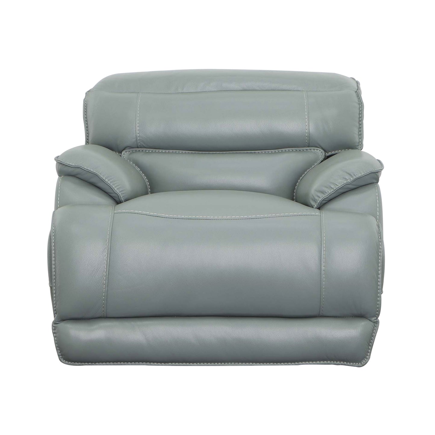 DATON LEATHER DUAL-POWER RECLINER, MINT