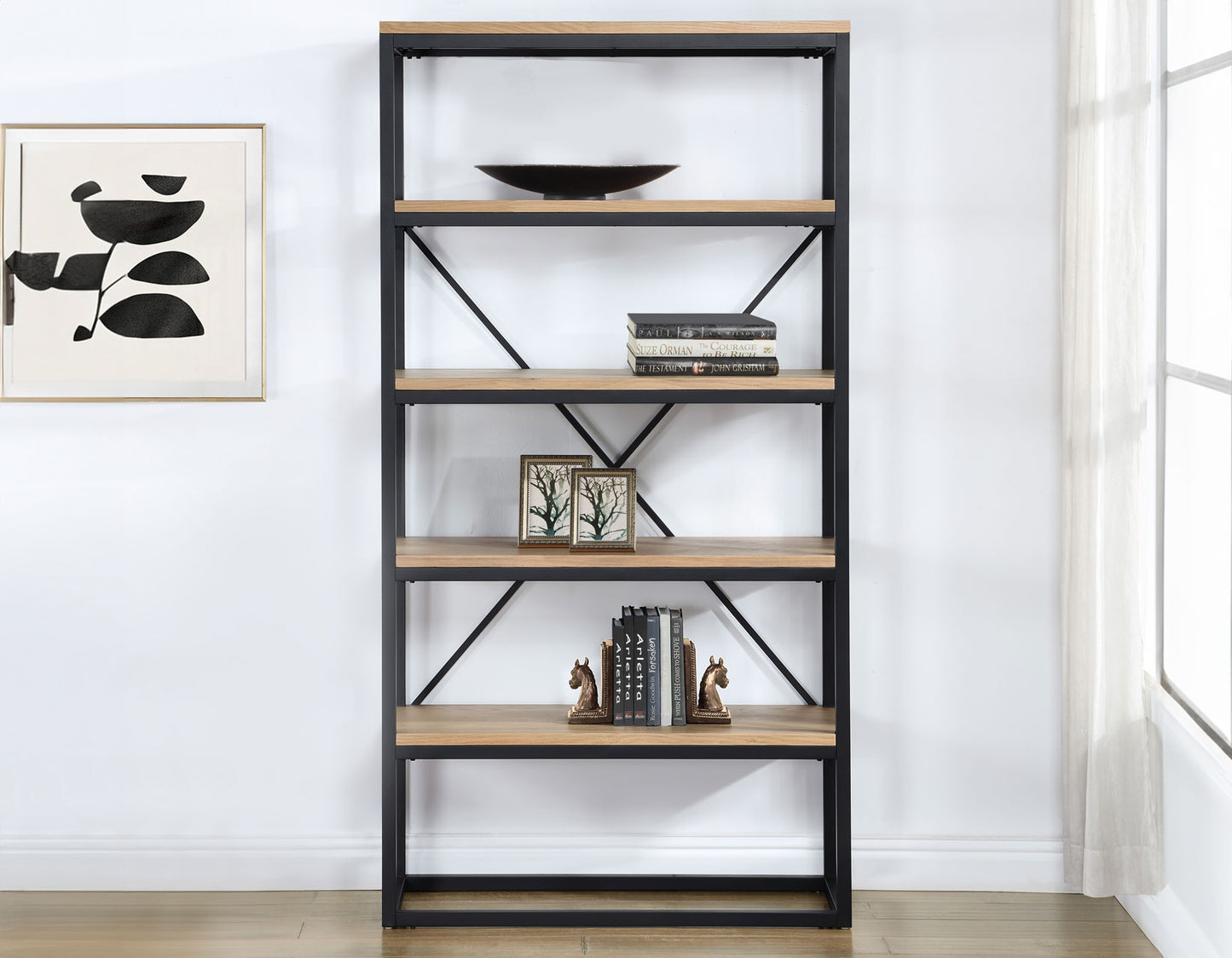 Magnolia Black Bookcase