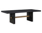 Aubrey 78-96″ Table w/18-inch Leaf, Black