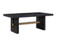 Aubrey 78-96″ Table w/18-inch Leaf, Black