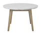 Vida 48″ Round White Marble Dining Table