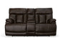 Clive Power Reclining Loveseat with Console and Power Headrests and Lumbar