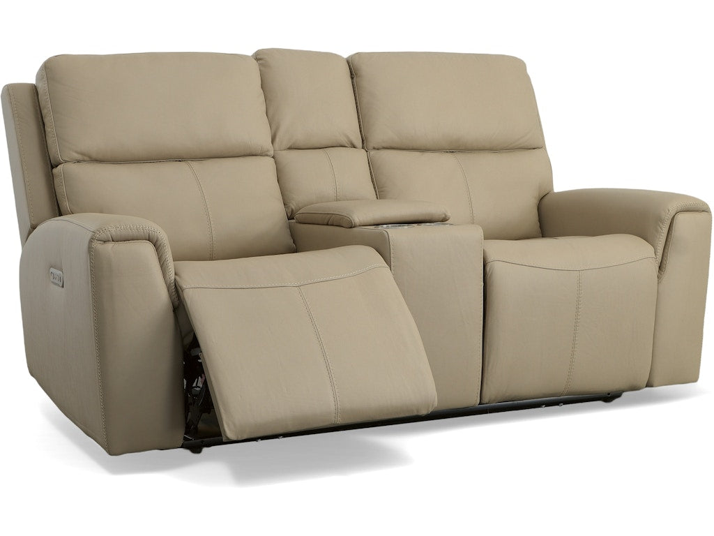 Jarvis Power Reclining Loveseat with Console and Power Headrests