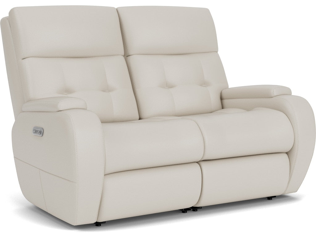 Strait Power Reclining Loveseat with Power Headrests