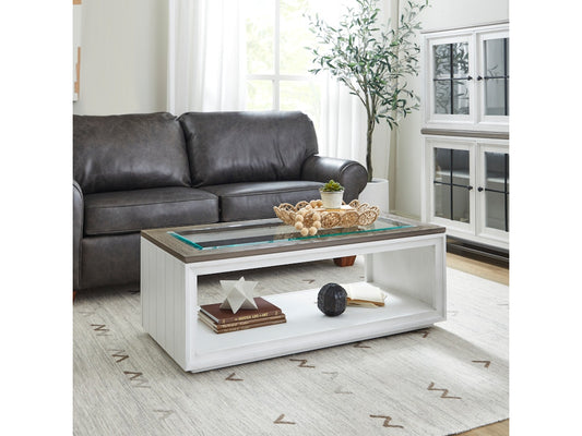 Melody Rectangular Coffee Table with Casters