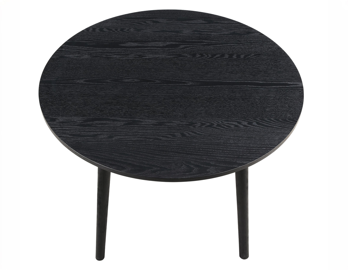 Willow 42″ Round Dining Table, Black