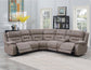 Aria 3-Piece Dual-Power Reclining Sectional, Desert Sand