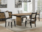 Roatan 5-Piece 80-96-inch Table Dining Set