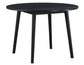 Willow 5 Piece 42-inch Round Dining Set, Black