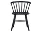 Willow Solid Wood Dining Chair, Black