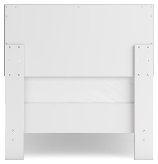 Hallityn Twin Panel Headboard with Dresser and Nightstand