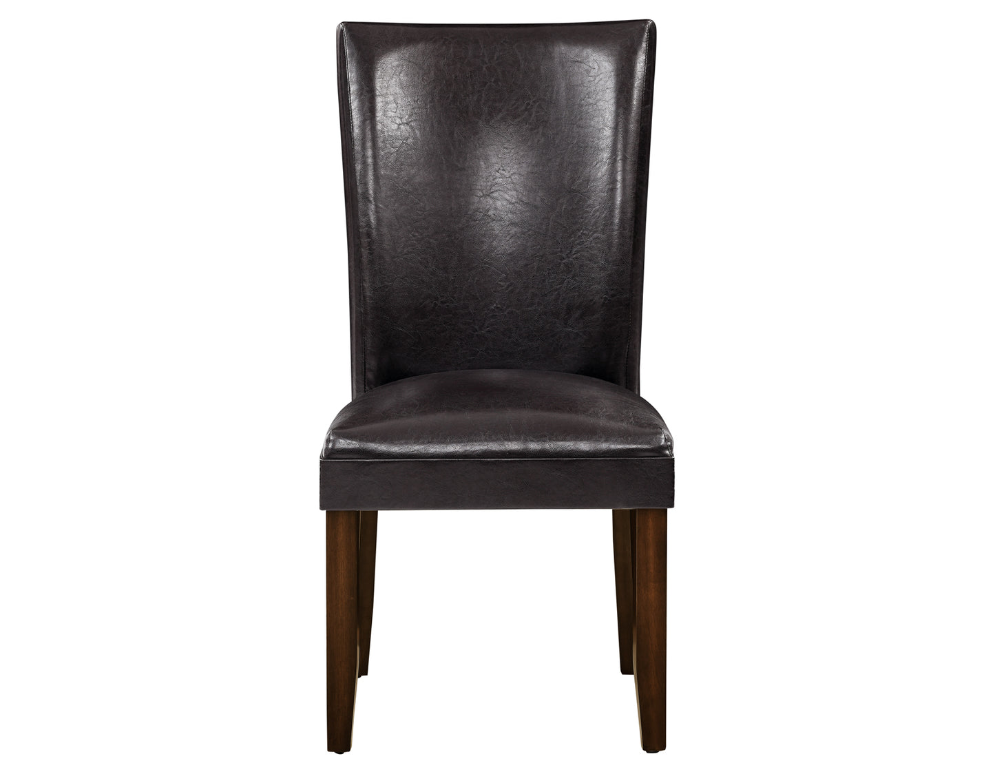 Hartford Vegan Leather Side Chair, Brown