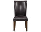 Hartford Vegan Leather Side Chair, Brown