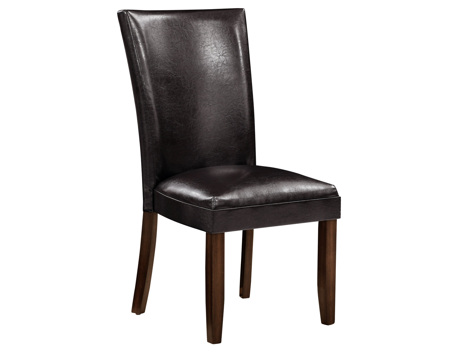 Hartford Vegan Leather Side Chair, Brown