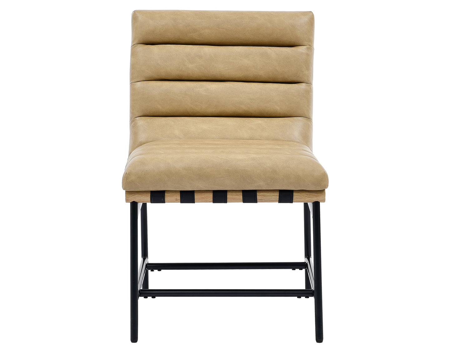 Nicco 20″ Side Chair, Sand Vegan Leather Fabric