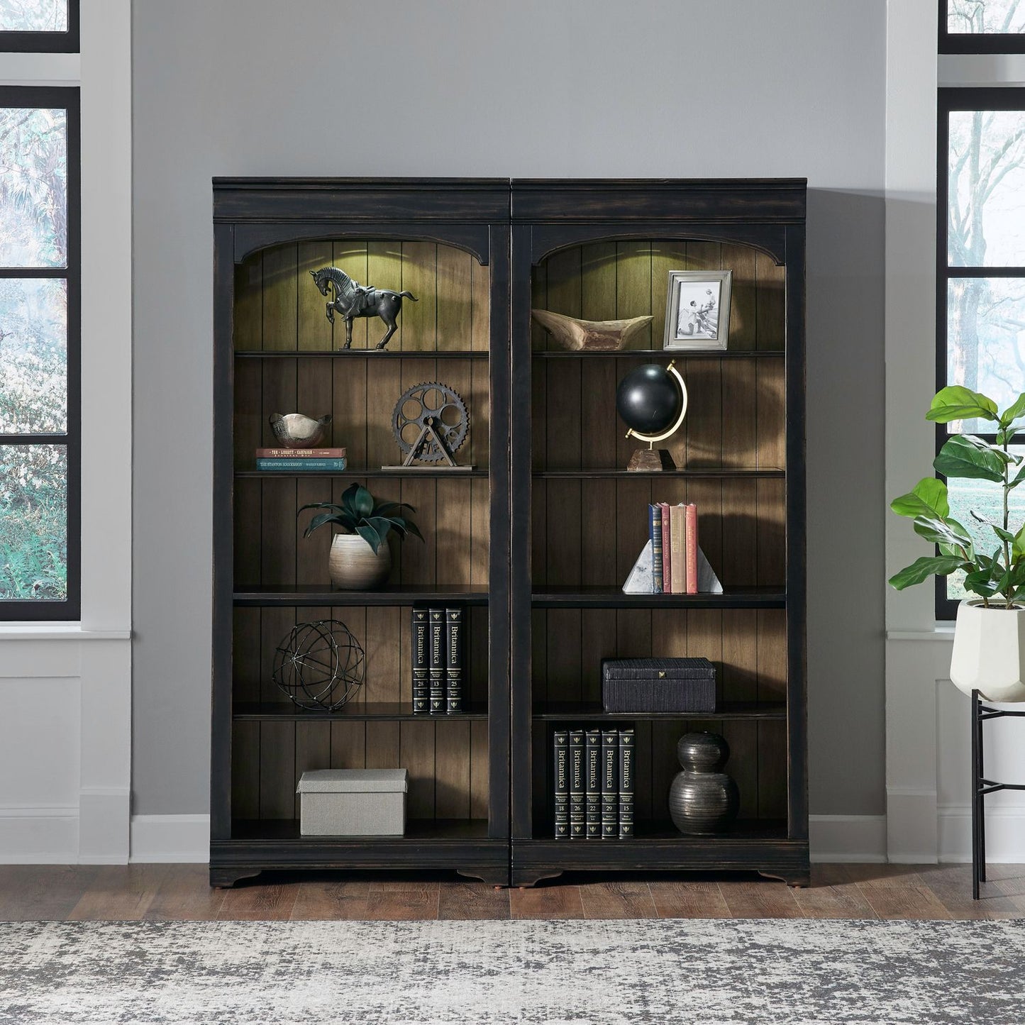 Meritage - 2 Piece Bunching Bookcase