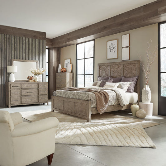 Skyview Lodge - Queen Panel Bed, Dresser & Mirror, Chest