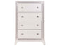 Cassie Illuminating 5-Drawer Chest, Shimmering Pearl Finish