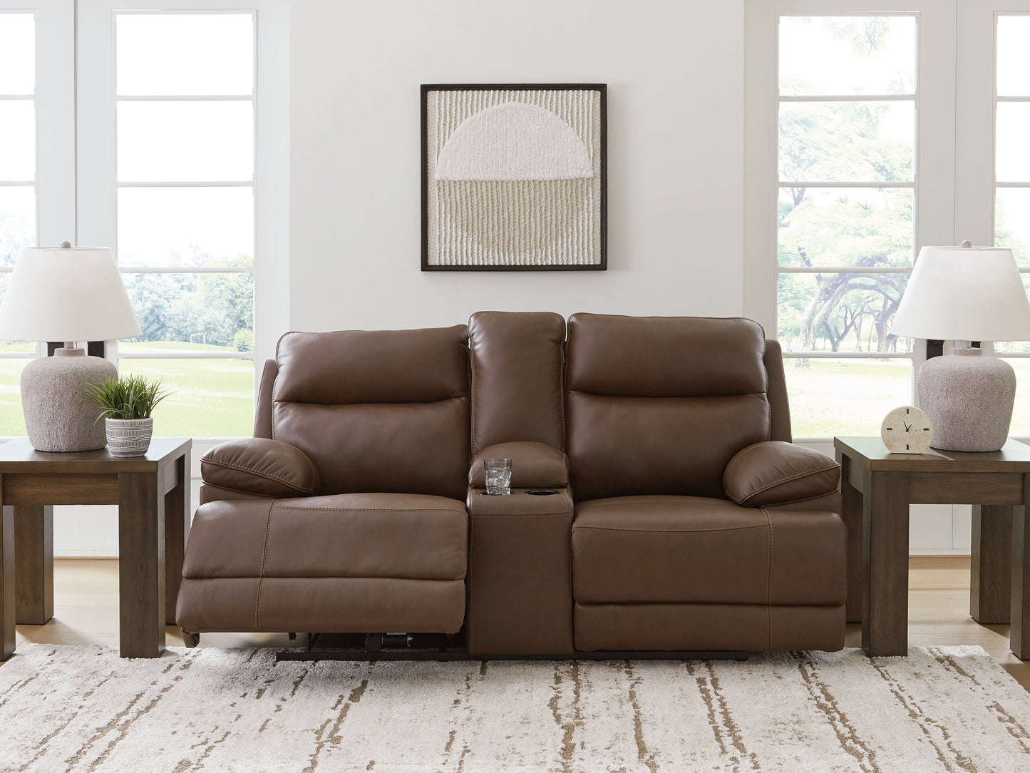 VonRyan PWR REC Loveseat/CON/ADJ HDRST