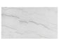 Vida 72" White Marble Top Dining Table, Black Finish
