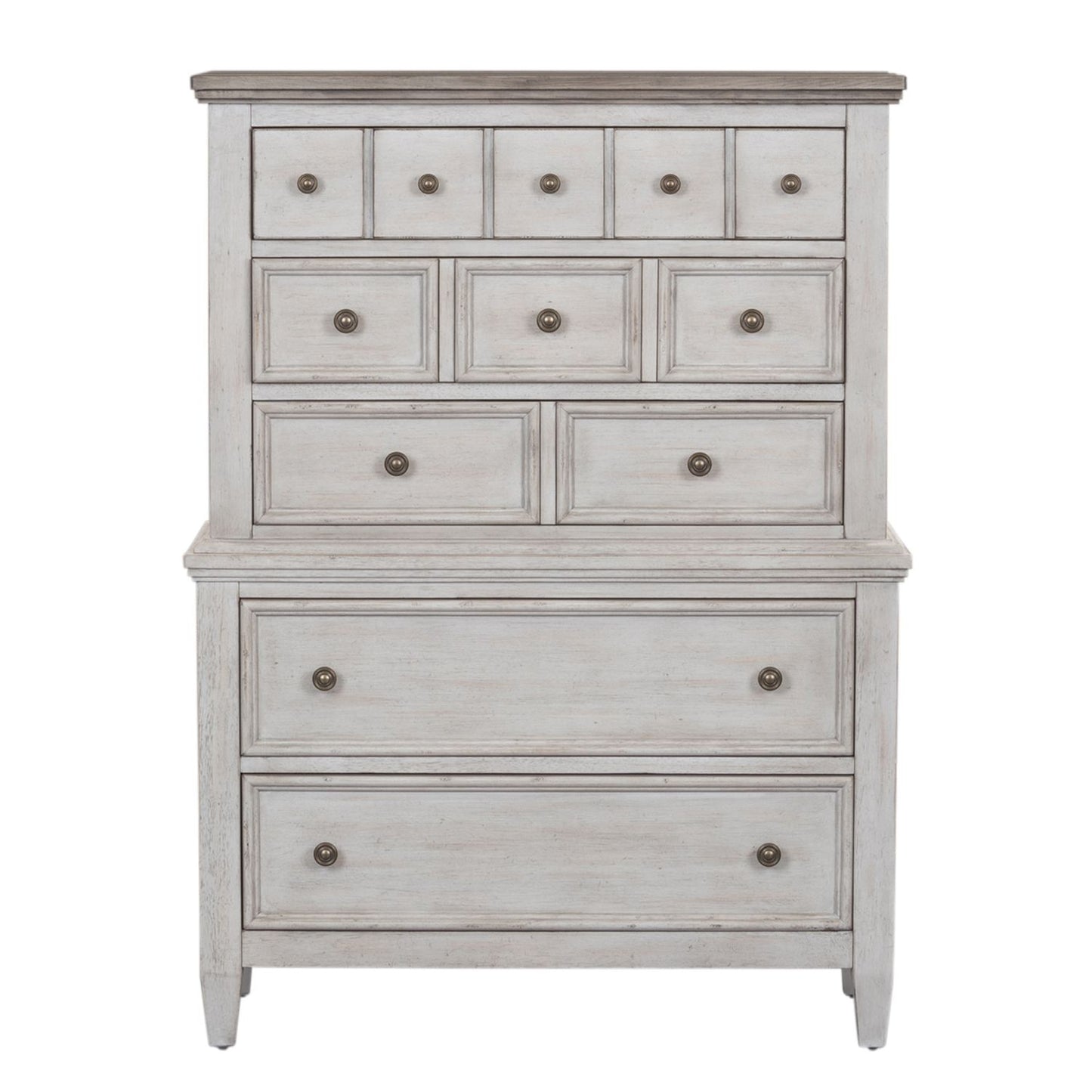 Heartland - King California Panel Bed, Dresser & Mirror, Chest