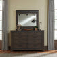 Thornwood Hills - Queen Bookcase Bed, Dresser & Mirror, Night Stand