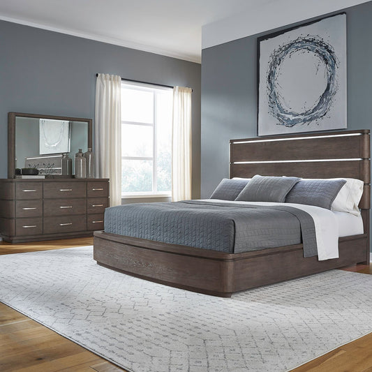 Cascade Falls - Queen Panel Bed, Dresser & Mirror