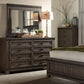 Thornwood Hills - King Two Sided Storage Bed, Dresser & Mirror