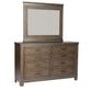 Thornwood Hills - Queen Two Sided Storage Bed, Dresser & Mirror