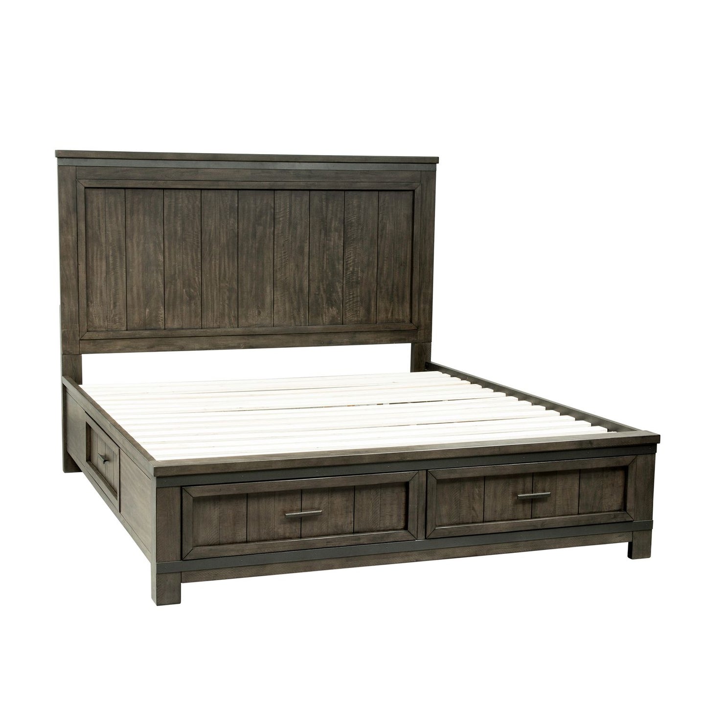 Thornwood Hills - Queen Two Sided Storage Bed, Dresser & Mirror, Night Stand