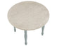 Darcy 42" Round Dining Table, Mint Green and Natural Finish