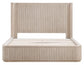 Henry Reeded King 4-Piece Bedroom Set, Tan Finish